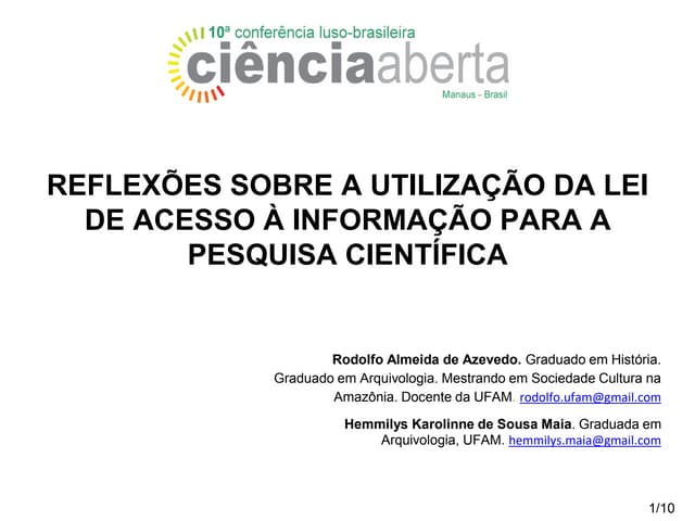 Reflexões sobre a utilização da lei de acesso à informação para a pesquisa científica