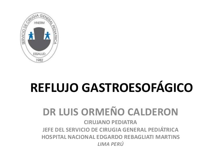 cirugia de reflujo gastroesofagico en niños