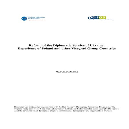 Reform of the diplomatic service of Ukraine
