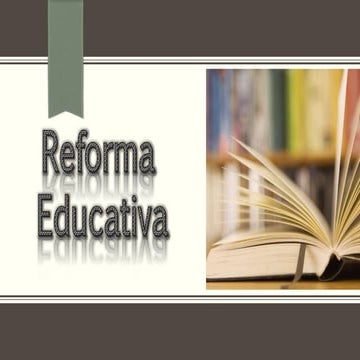 Reforma educativa