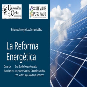 Reforma energetica. | PPTX