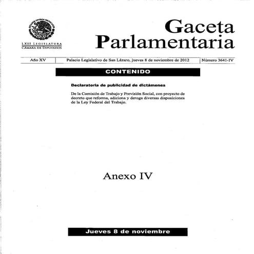 Reforma laboral 8nov2012