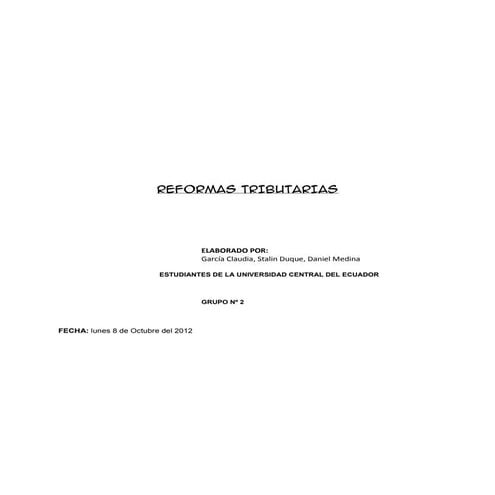 Reforma legislación