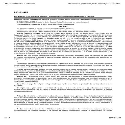 Reforma ley general_de_educacioon