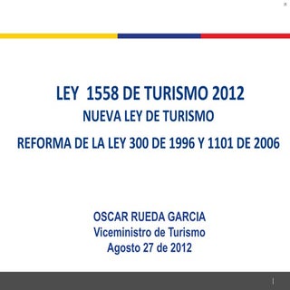 Reforma ley turismo