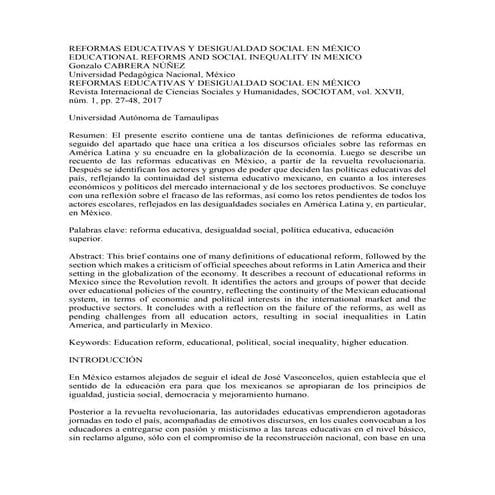 REFORMAS EDUCATIVAS Y DESIGUALDAD SOCIAL EN MÉXICO trabajo.docx