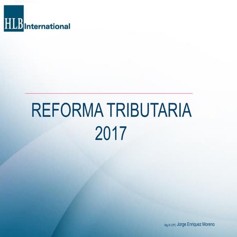 Reforma tributaria 2017