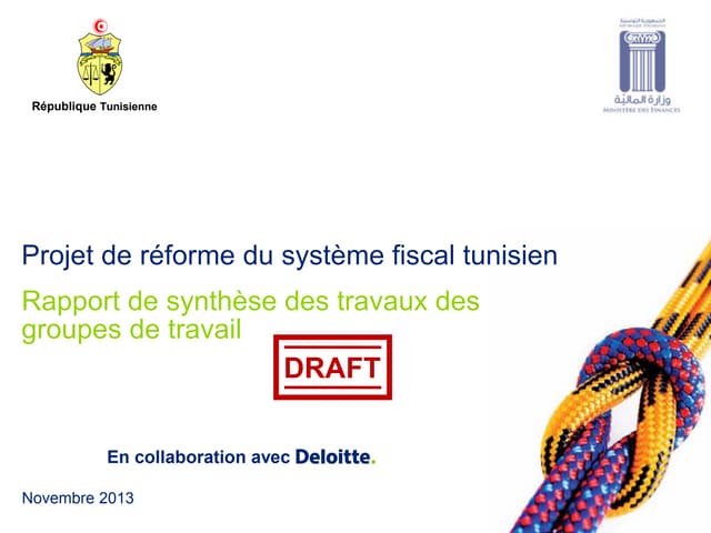 Projet de réforme du système fiscal...