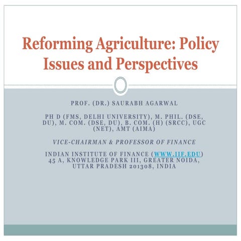 Value Chain Analysis of Wheat and Rice in Uttar Pradesh, India by USAID ...