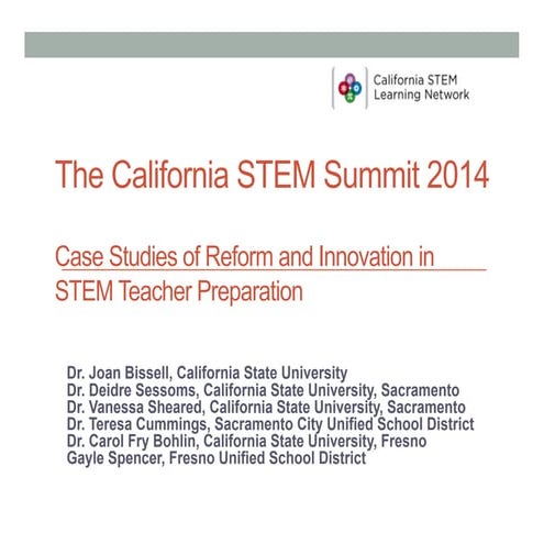 CSU: Case Studies of Reform and Innovation in STEM Teacher Preparation