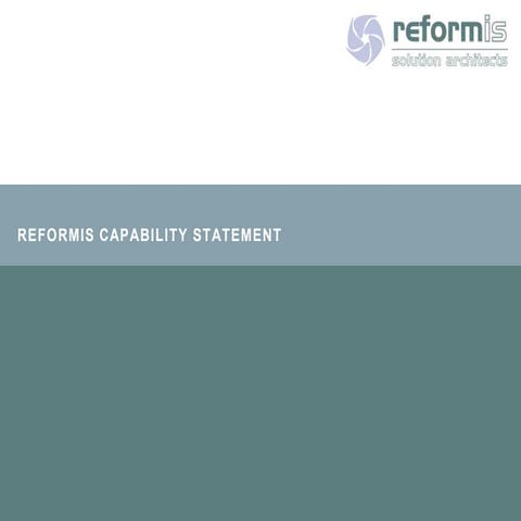 ReformIS Capability Statement