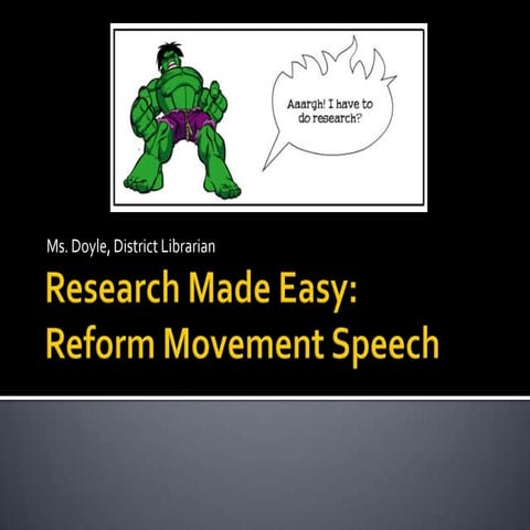 Reformmovementspeech
