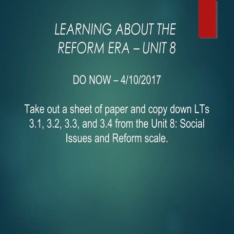 Reform movements ppt