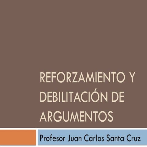 Reforzamiento y debilitación de argumentos.pptx