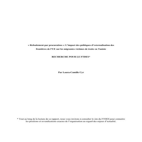 Refoulement par procuration