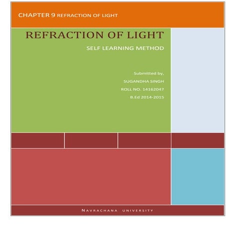 slm on Refraction class 8th 