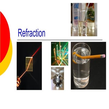 Refraction in objects and lenses: science
