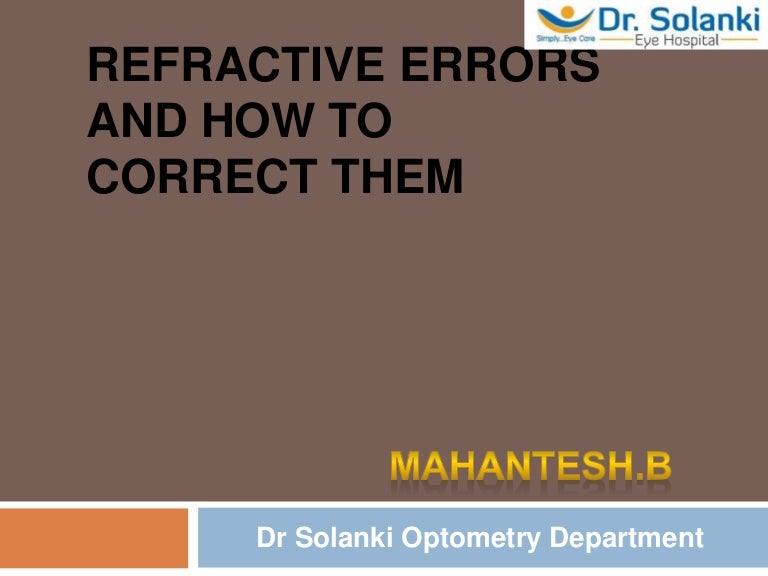 how to correct refractive error naturally