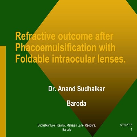 Introduction of a new diffractive trifocal intraocular lens. Comparison ...