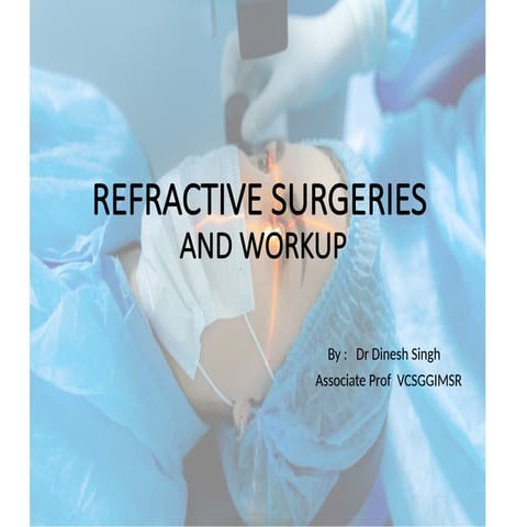 Refractive Surgeries Advances & Work-up.pptx