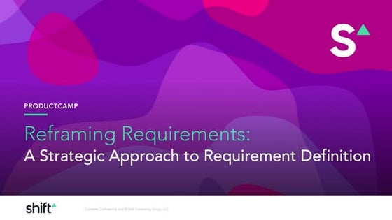 Reframing Requirements: A Strategic Approach to Requirement Definition, with ...
