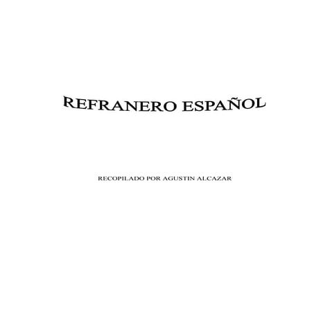 Refranero espanol