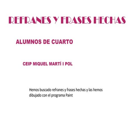 Refranes | PPTX