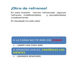 Refranes modificados