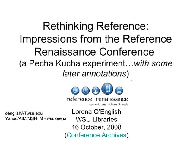 Ref Ren Pecha Kucha Rev11262008