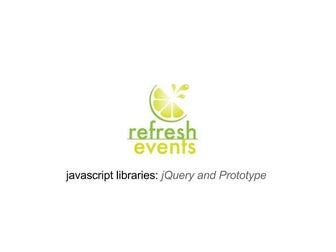 jQuery Presentation - Refresh Events