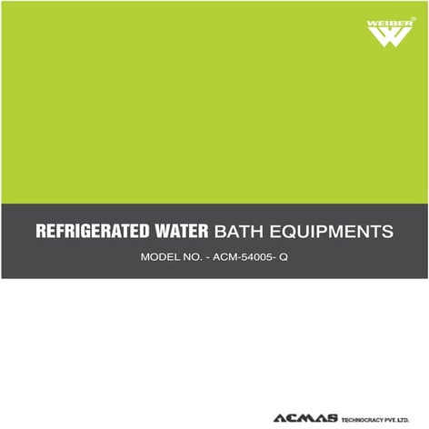 Refrigerated water bath equipments
