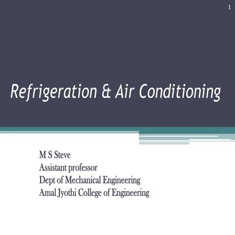 Basic Mechanical Engineering - Refrigeration
