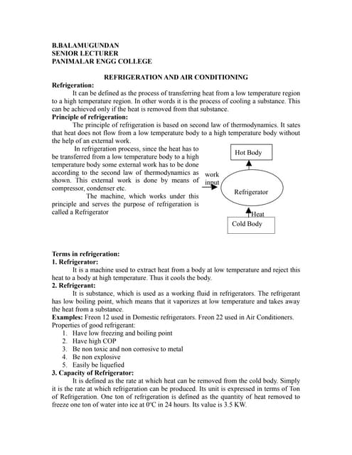 Basic Refrigeration Cycle Pptx