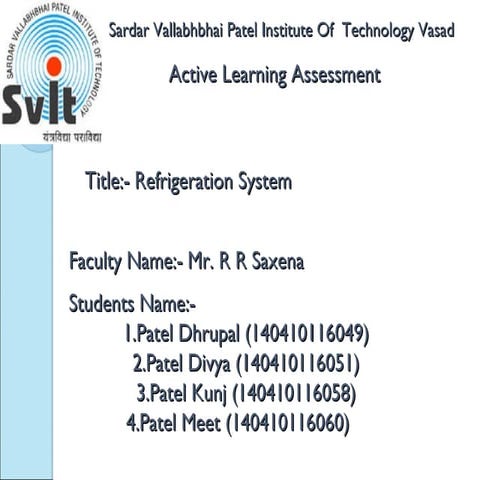 Refrigeration system