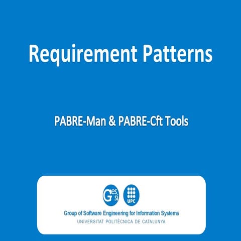 PABRE System - Software Requirement Patterns