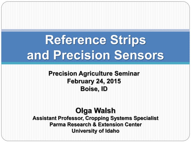 Reference Strips and Precision Sens...