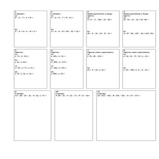 Refuerzo primer trimestre 2º eso