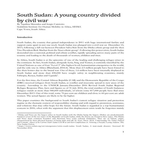 South Sudan: A young country divided by civil war 