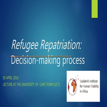 Refugee repatriation