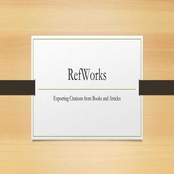 RefWorks