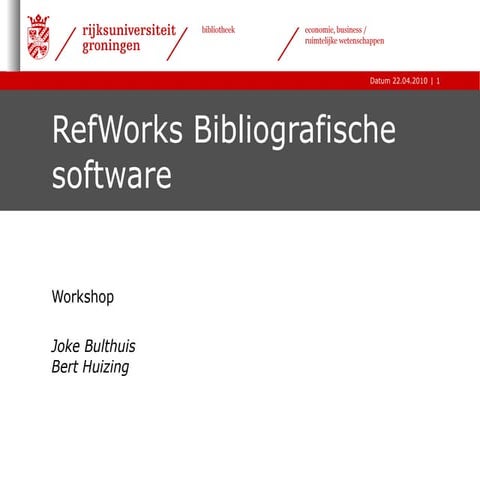 Hoe maak ik een bibliografie met EndNote Basic of Mendeley