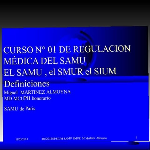 Reg 01 espchile sium samu smur definiciones
