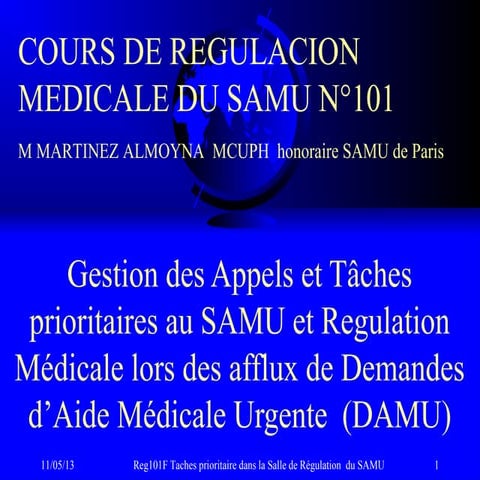 Reg101 f urgences et priorités internes opérationnelles de la salle de ...