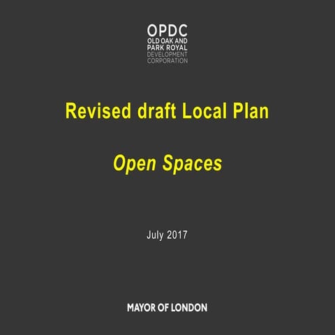OPDC second revised draft Local Plan consultation - Design ...