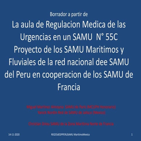 Reg55d espperu samu maritimos y fluviales  de america latina