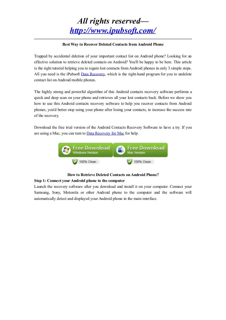 Android Phone Recovery For Mac Android Phone Recovery For Mac