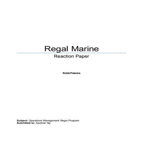 Regal marine