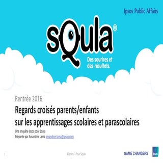 Regards croisés parents/enfants sur...