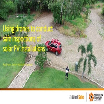 Using drones to conduct safe inspections of commercial solar PV ...