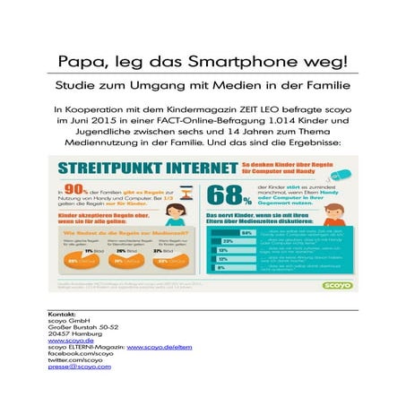 Booklet zur scoyo-Studie: Umgang mit Medien in der Familie